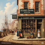 AI Generated image depicting what Stephen Dando’s Hat Store might have looked like