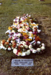 Funeral flowers placed on the grave of Charles George Hibbitt