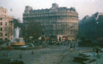 Old photograph of Trafalgar Square, London