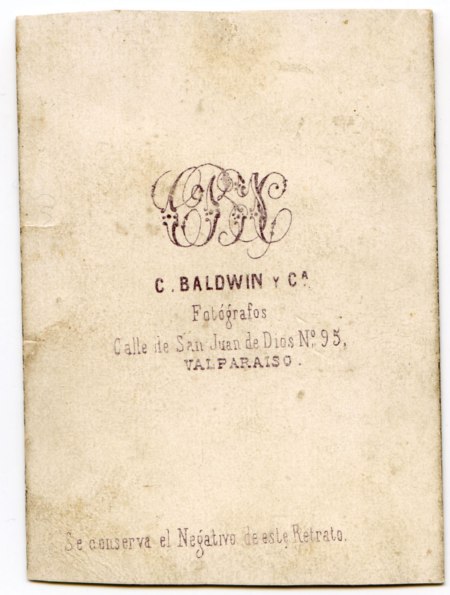 Backstamp on the reverse of the photograph Backstamp on the reverse of the photograph